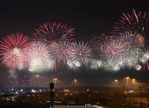 交口县焰火晚会